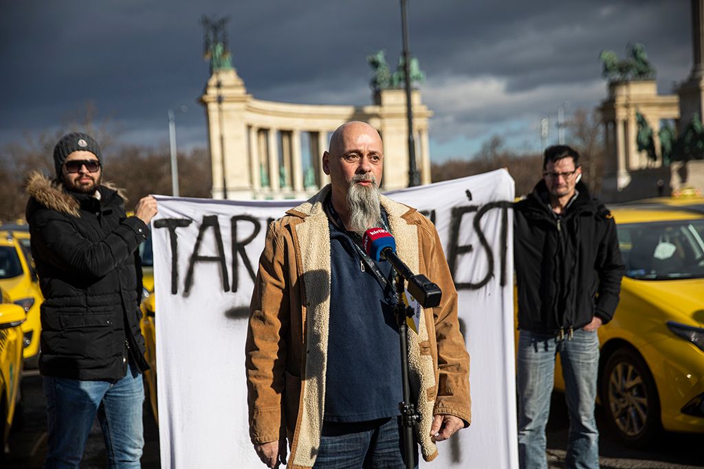 Horacsek Róbert a demonstráción 1-HPGy