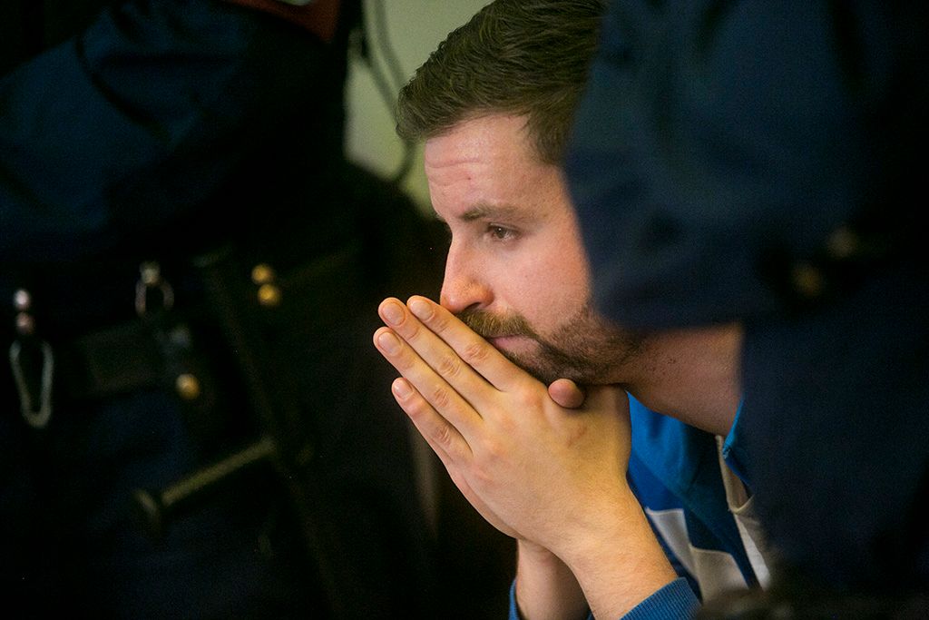 Gulyás Márton és társa  Varga Gergő perének tárgyalásán a Budai Központi Kerületi Bíróságon Fotó: Horváth Péter Gyula