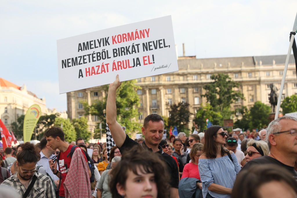 20230616 Tanár-diák tüntetés a státusztörvény ellen // Hatlaczki Balázs