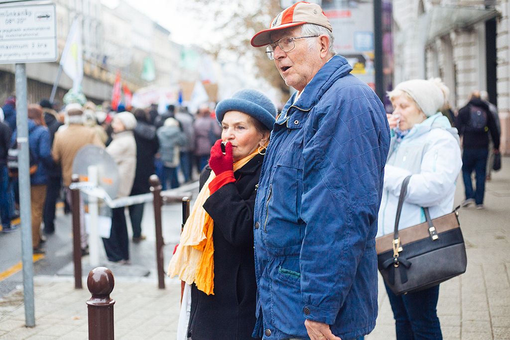 Szakszervezeti Szövetség demonstrációja Budapesten 9-HPGy