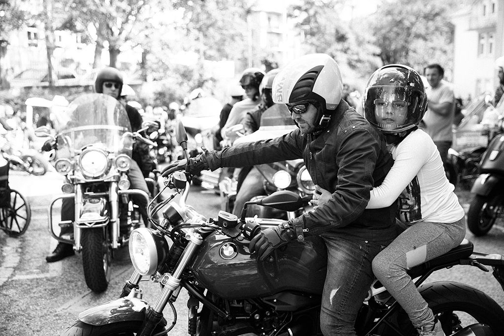 Résztvevők a Pető Intézet rendhagyó, motoros felvonulással egybekötött tanévnyitóján Fotó: Horváth Péter Gyula