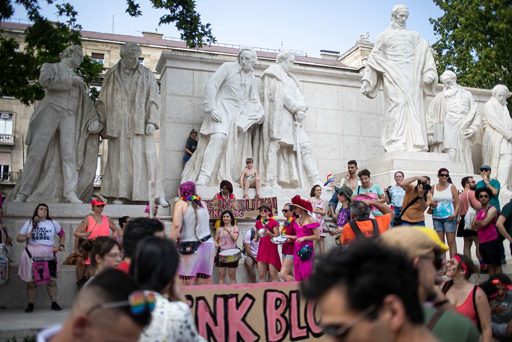 Budapest, 2019. július 6. A 24. Budapest Pride felvonulás résztvevői Fotó: Horváth Péter Gyula