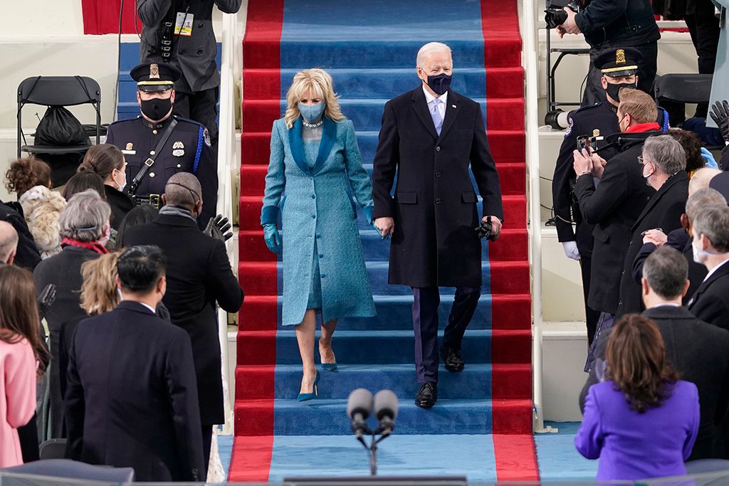 Joe Biden megválasztott amerikai elnök és felesége MTI/EPA/Pool/Patrick Semansky