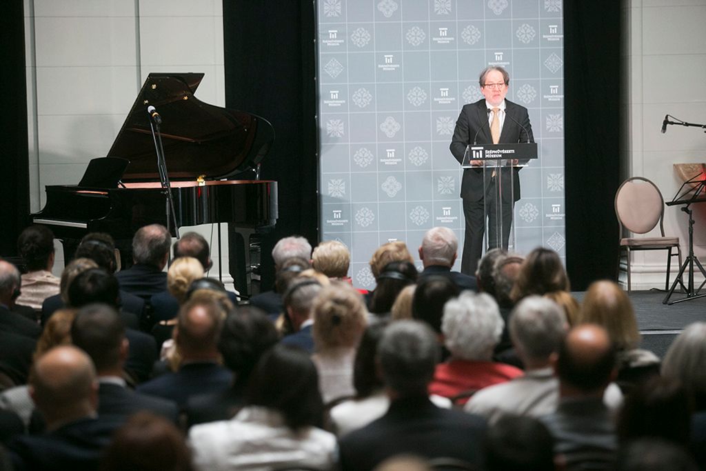Felújított Szépművészeti Múzeum nyitóünnepsége 2018. október 30-án. A múzeum október 31-én nyílik meg a nagyközönség előtt a három éven át tartó, átfogó rekonstrukció után. Fotó: Horváth Péter Gyula