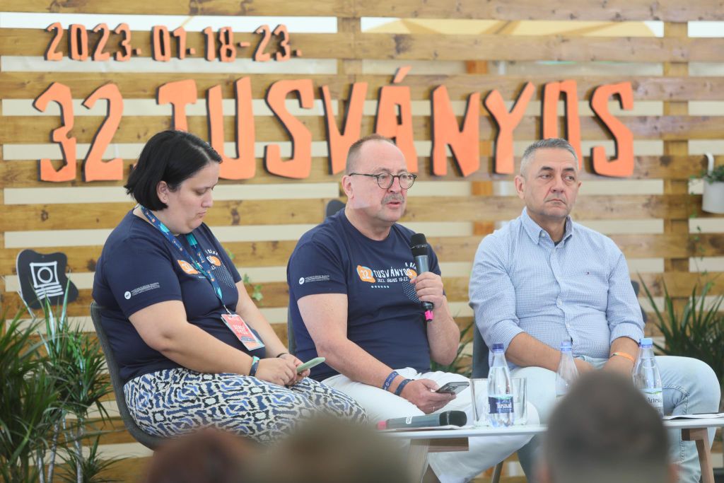 Tusványos 2023. Németh Zsolt, Potápi Árpád - fotó - Hatlaczki Balázs -29