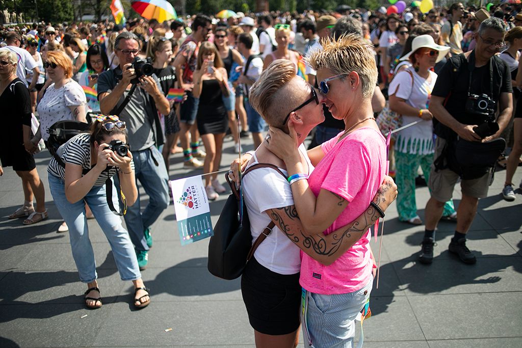 Budapest, 2019. július 6. A 24. Budapest Pride felvonulás résztvevői Fotó: Horváth Péter Gyula
