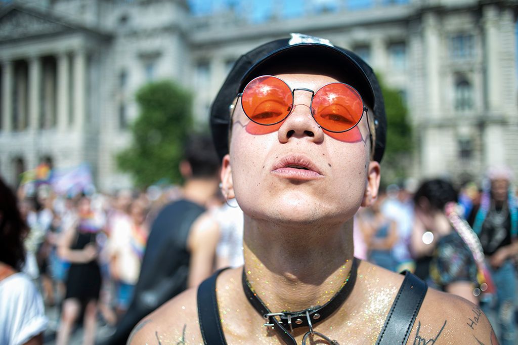 Budapest, 2019. július 6. A 24. Budapest Pride felvonulás résztvevői Fotó: Horváth Péter Gyula