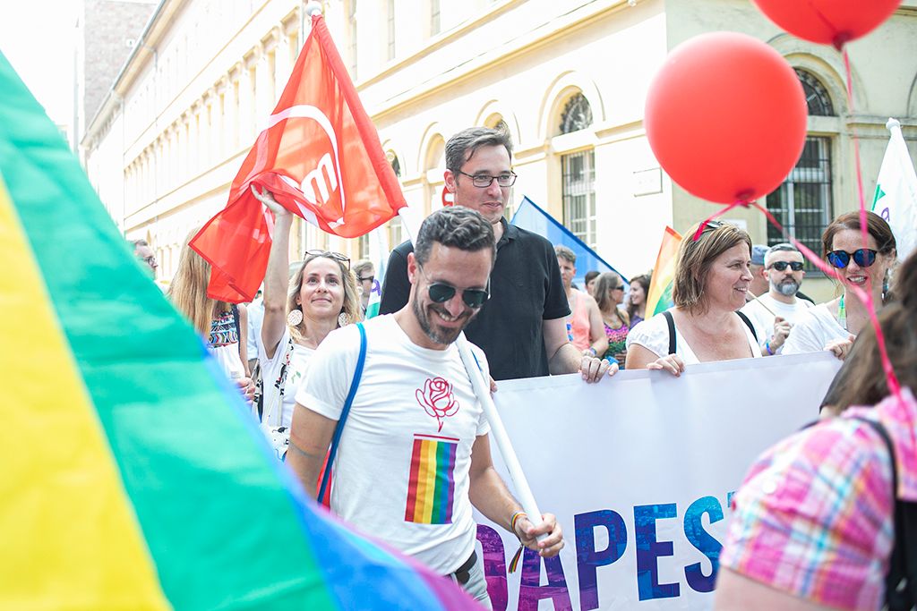 Karácsony Gergely a 24. Budapest Pride felvonuláson Fotó: Horváth Péter Gyula