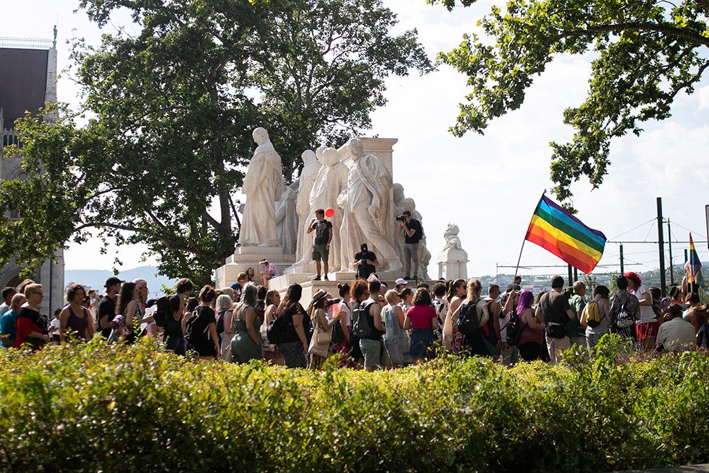 Budapest, 2019. július 6. A 24. Budapest Pride felvonulás résztvevői Fotó: Horváth Péter Gyula