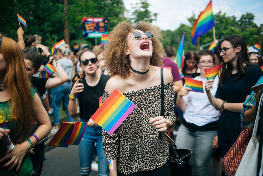 Résztvevők a Budapest Pride-on az LMBTQ-közösség fesztiválján  Fotó: Horváth Péter Gyula