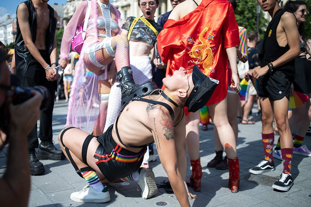 Budapest, 2019. július 6. A 24. Budapest Pride felvonulás résztvevői Fotó: Horváth Péter Gyula
