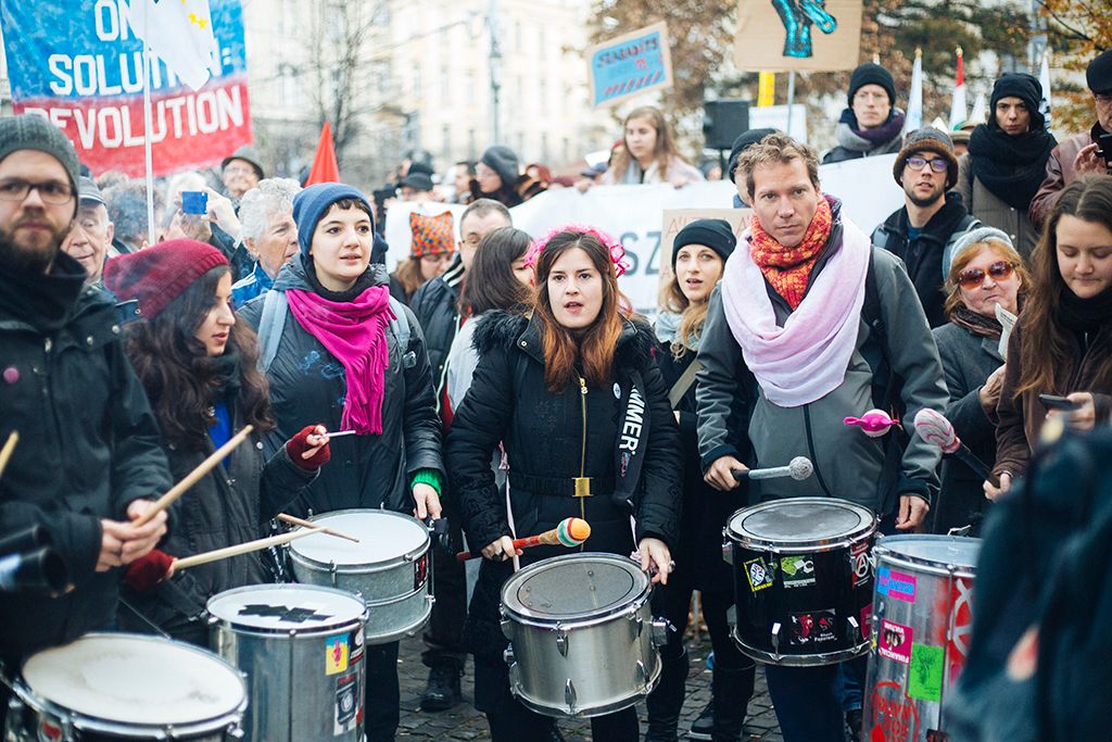 Szakszervezeti Szövetség demonstrációja Budapesten 30-HPGy