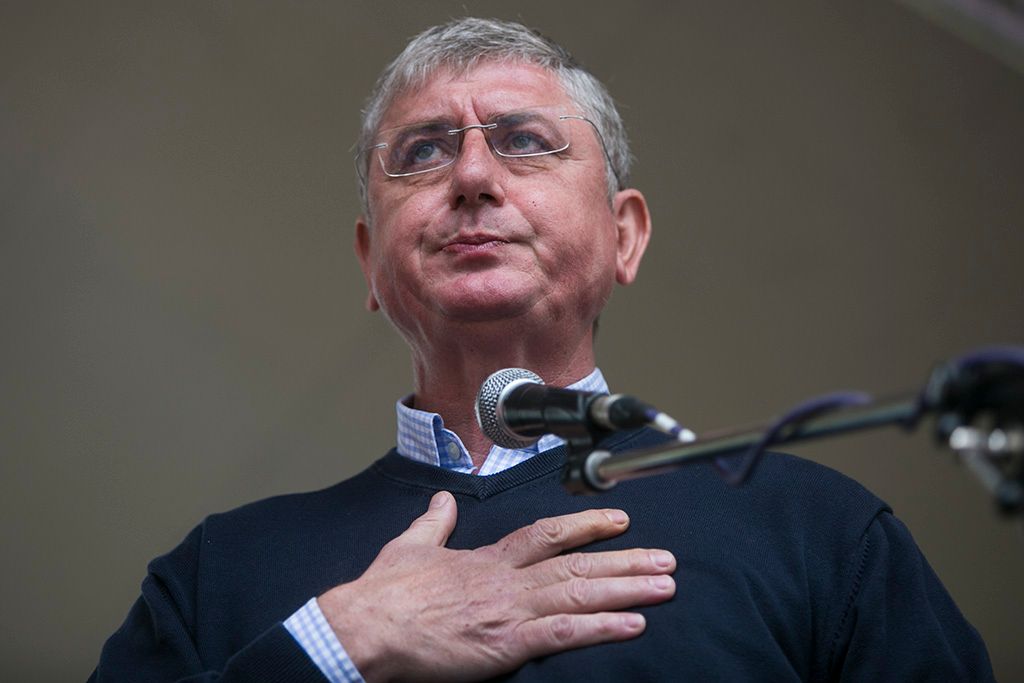 Gyurcsány Ferenc, a Demokratikus Koalíció  elnöke a párt majálisán a Városligetben Fotó: Horváth Péter Gyula