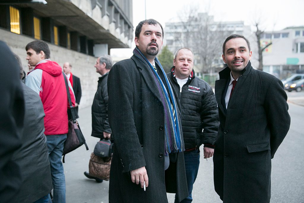 A Jobbik Magyarországért Mozgalom elnöke és miniszterelnök-jelöltje a budapesti nagy fórumát a Csepeli Munkásotthonban tartja. Fotó: Horváth Péter Gyula