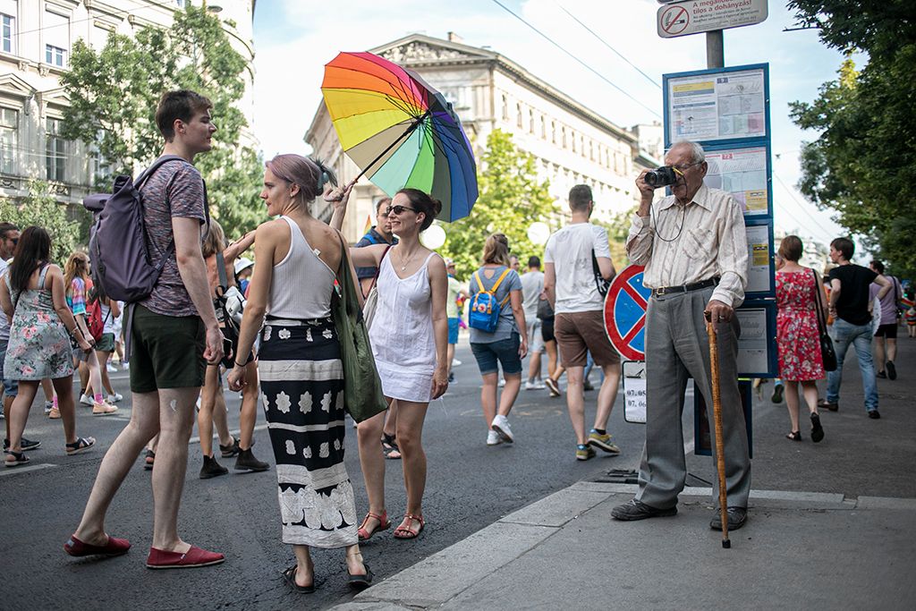 Budapest, 2019. július 6. A 24. Budapest Pride felvonulás résztvevői Fotó: Horváth Péter Gyula