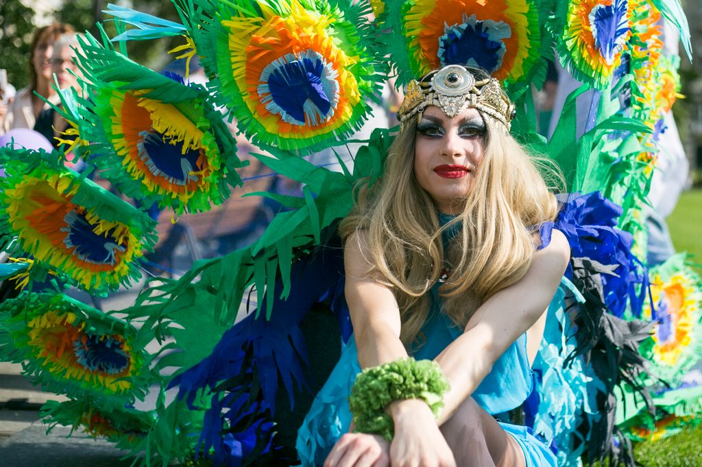 Résztvevők a Budapest Pride-on az LMBTQ-közösség fesztiválján Fotó: Horváth Péter Gyula