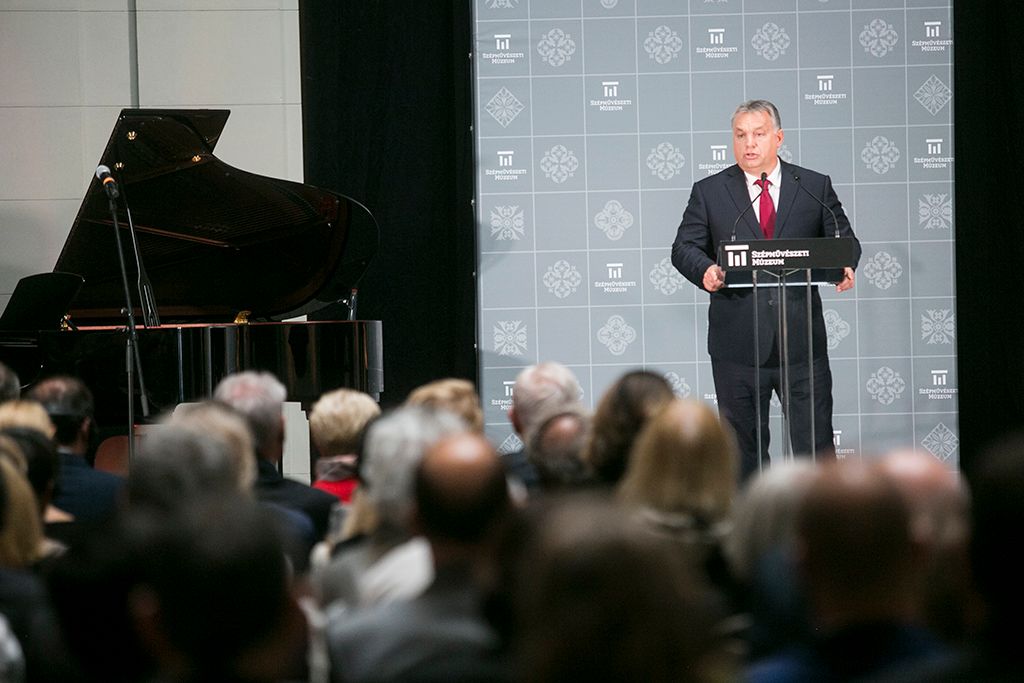 Felújított Szépművészeti Múzeum nyitóünnepsége 2018. október 30-án. A múzeum október 31-én nyílik meg a nagyközönség előtt a három éven át tartó, átfogó rekonstrukció után. Fotó: Horváth Péter Gyula