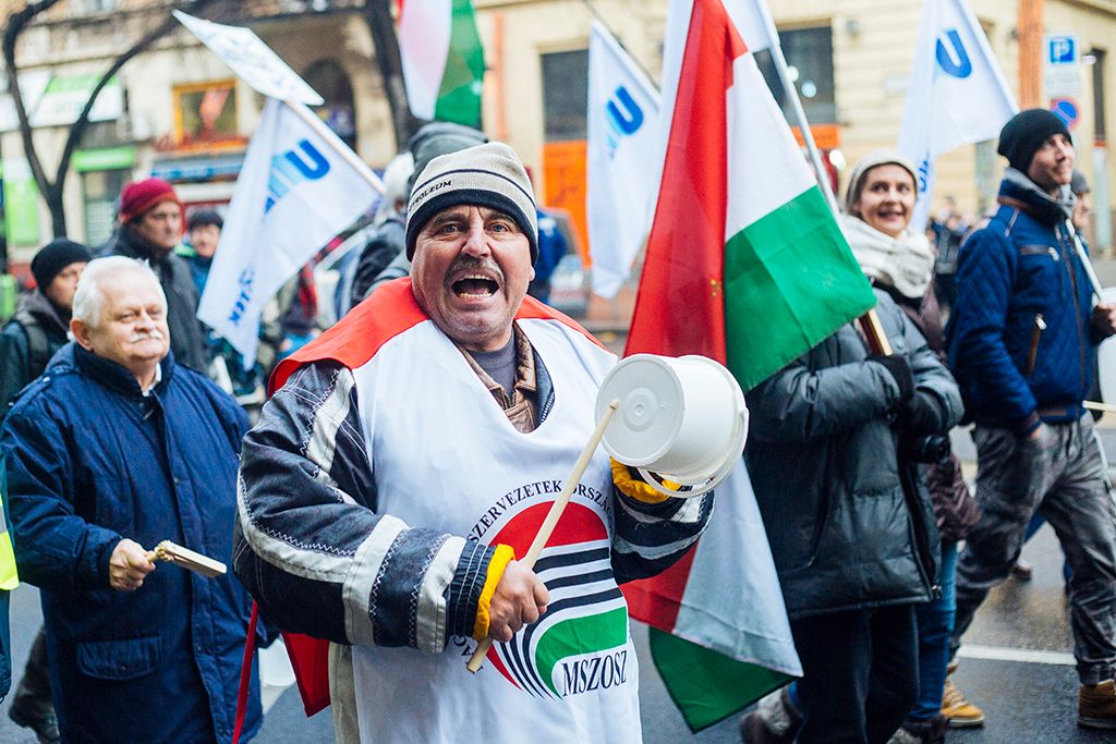 Szakszervezeti Szövetség demonstrációja Budapesten 15-HPGy
