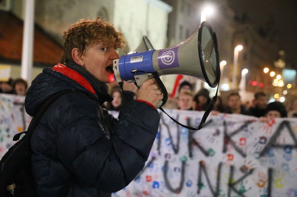 tüntetés, tanár, diak 20221118 -- fotó - Hatlaczki Balázs -- 7