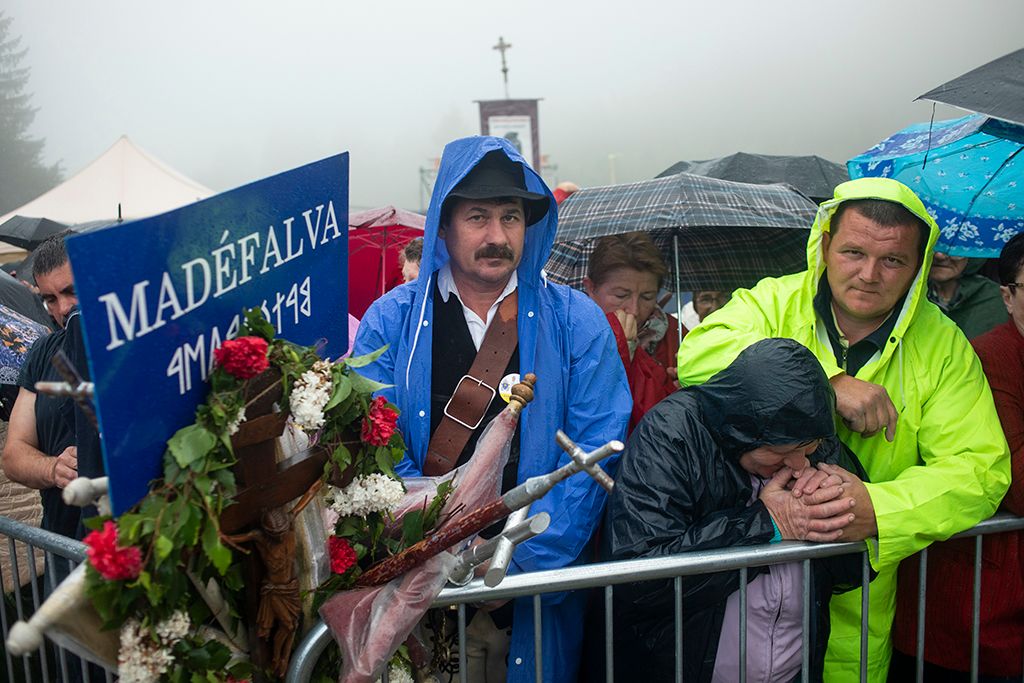Csíksomlyó, 2019. június 1.Ferenc pápa szentmisét pontifikál a csíksomlyói hegynyeregben, Erdélyben 2019. június 1-jén. A katolikus egyházfő háromnapos pasztorális és ökumenikus apostoli látogatáson vesz részt Romániában.