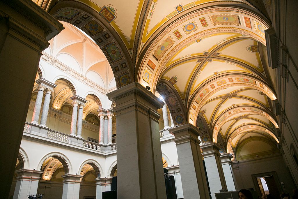 Felújított Szépművészeti Múzeum nyitóünnepsége 2018. október 30-án. A múzeum október 31-én nyílik meg a nagyközönség előtt a három éven át tartó, átfogó rekonstrukció után. Fotó: Horváth Péter Gyula