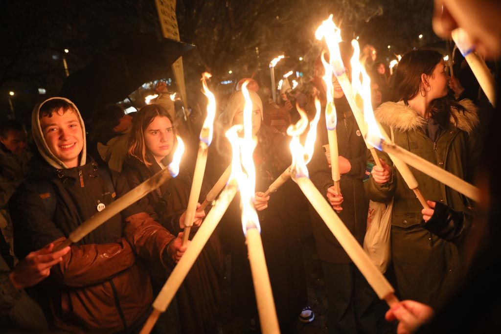 tanár-diák tüntetés, MTVA, 20221209 -- fotó - Hatlaczki Balázs -57