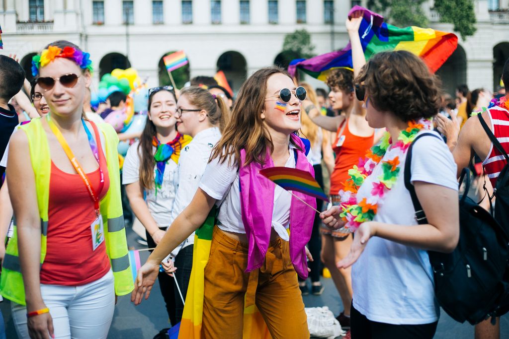 Résztvevők a Budapest Pride-on az LMBTQ-közösség fesztiválján  Fotó: Horváth Péter Gyula