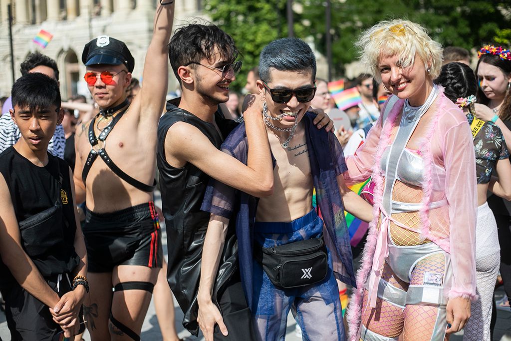 Budapest, 2019. július 6. A 24. Budapest Pride felvonulás résztvevői Fotó: Horváth Péter Gyula