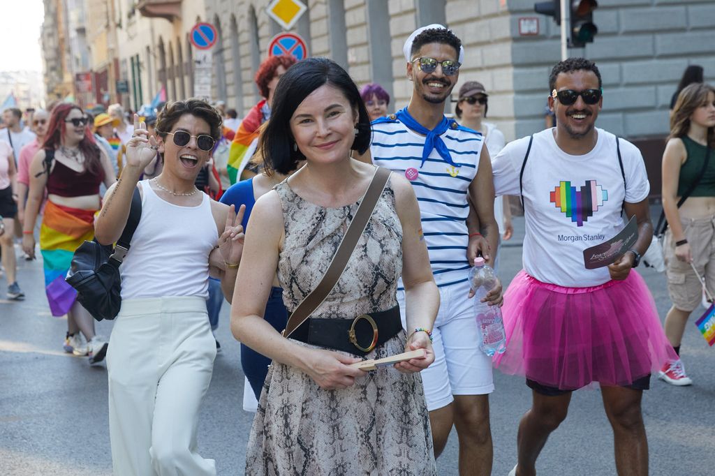 20230715 Budapest Pride, Kunhalmi Ágnes // fotó: Hatlaczki Balázs