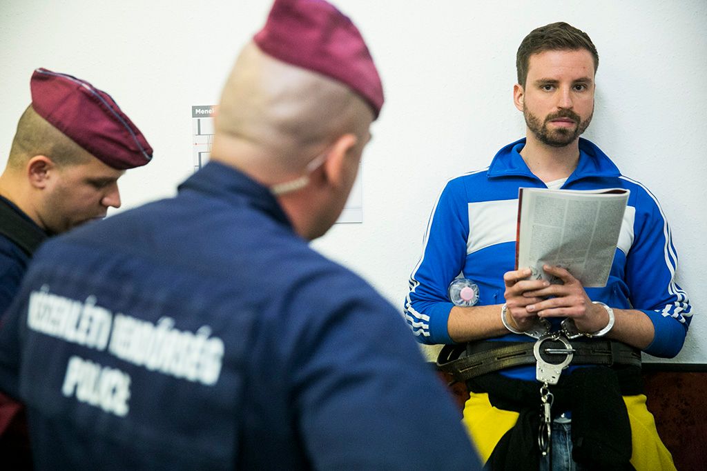 Gulyás Márton és társa  Varga Gergő perének tárgyalásán a Budai Központi Kerületi Bíróságon Fotó: Horváth Péter Gyula