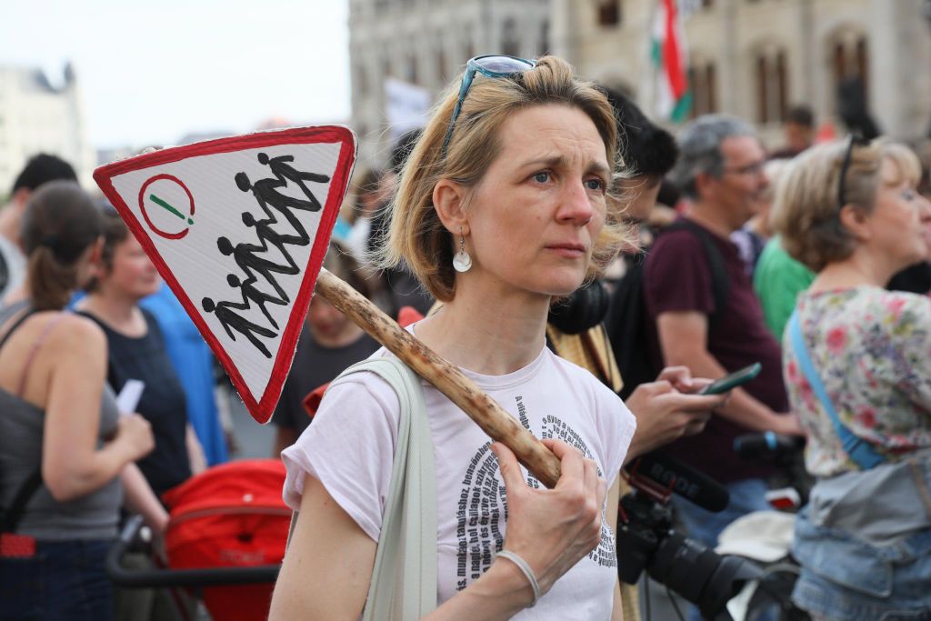 20230616 Tanár-diák tüntetés a státusztörvény ellen // Hatlaczki Balázs