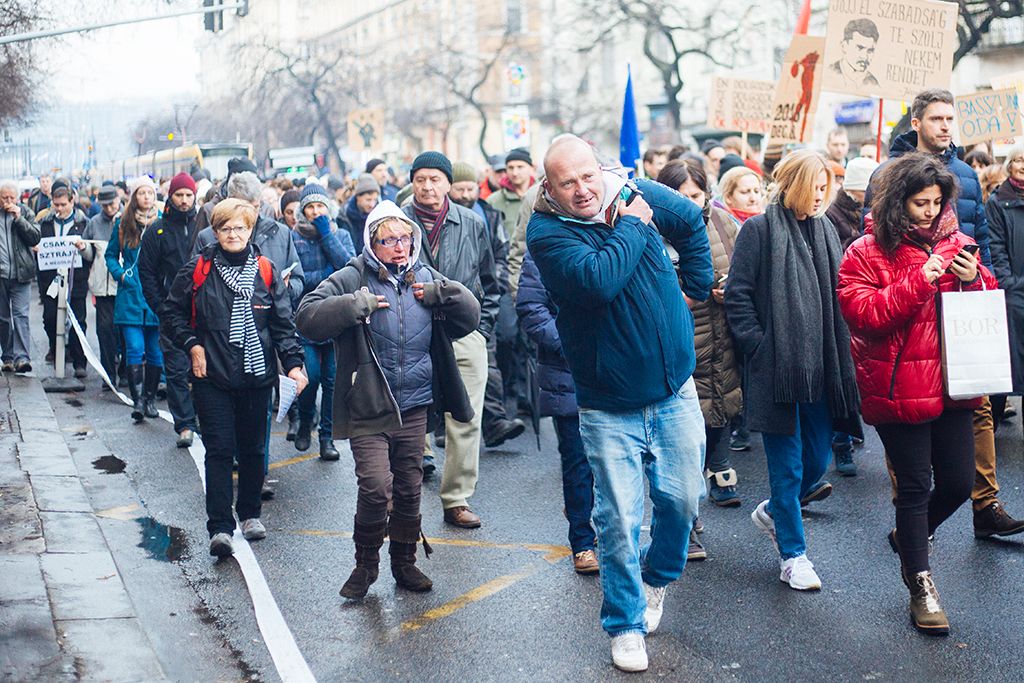 Szakszervezeti Szövetség demonstrációja Budapesten 11-HPGy