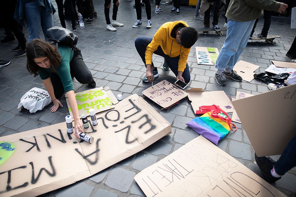 Demonstráció a harmadik globális klímasztrájk keretében Budapesten 1-HPGy