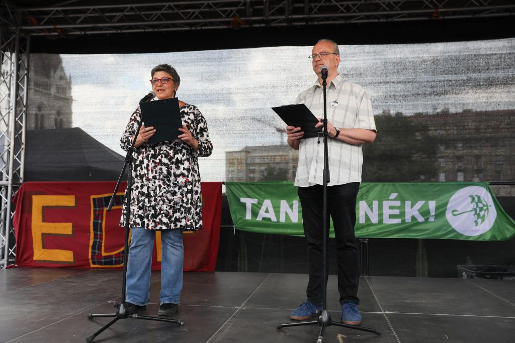 20230616 Tanár-diák tüntetés a státusztörvény ellen // Hatlaczki Balázs