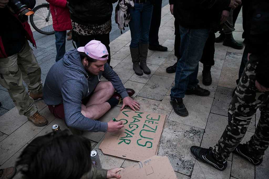 A CEU-s vircsaft elleni demonstráció! Fotó: Horváth Péter Gyula