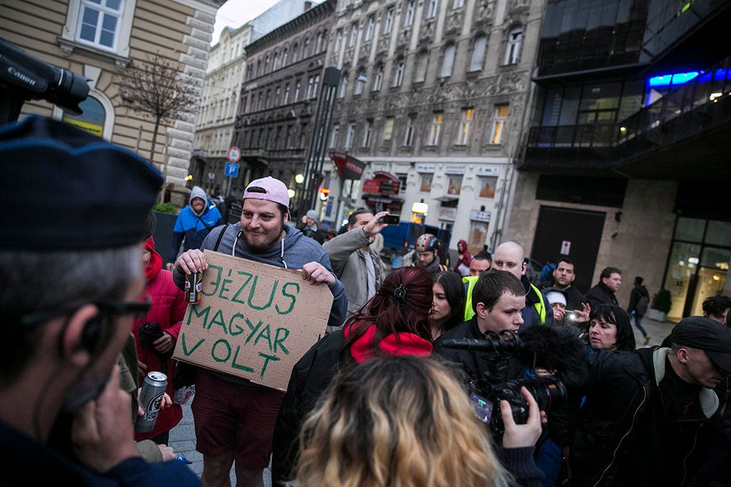 A CEU-s vircsaft elleni demonstráció! Fotó: Horváth Péter Gyula