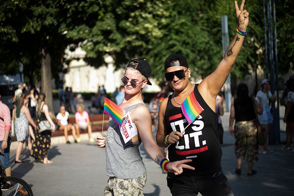 Budapest, 2019. július 6. A 24. Budapest Pride felvonulás résztvevői Fotó: Horváth Péter Gyula
