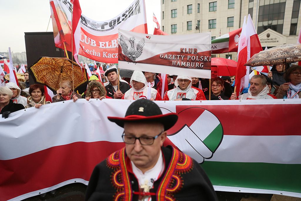 A Békemenet résztvevői 2018. március 15-én.  Fotó: Horváth Péter Gyula