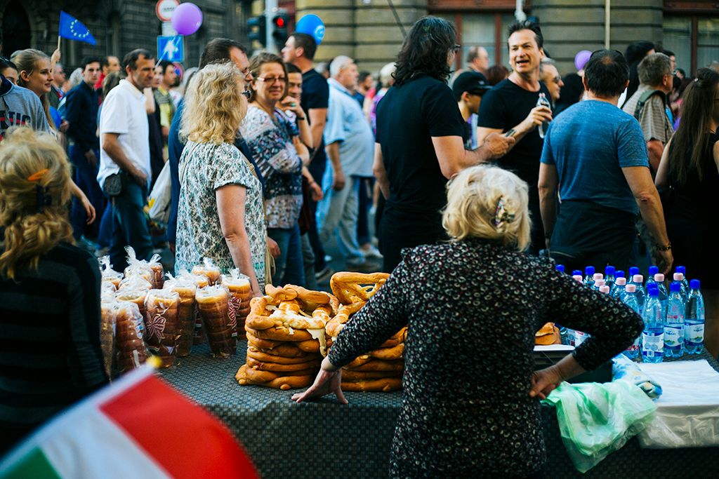 A választási eredménnyel elégedetlenek tüntetnek Budapesten 2.0 Mi vagyunk a többség - újabb tüntetés a demokráciáért! címmel meghirdetett demonstráció 2018. április 21-én. Fotó: Horváth Péter Gyula