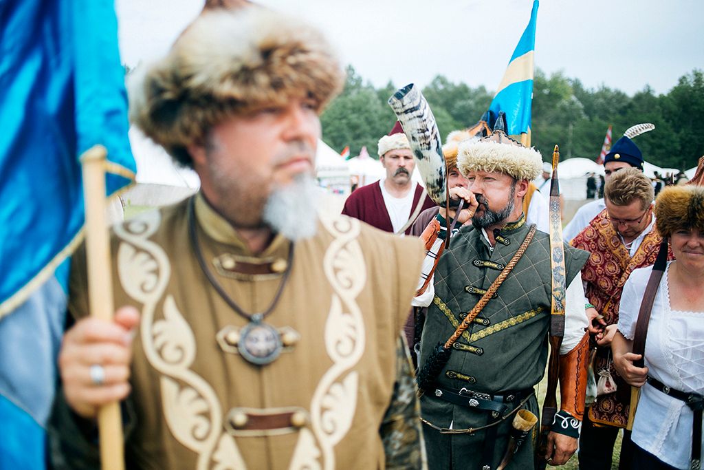Magyar Törzsi Gyűlés ( Kurultáj ) Bugacon 2018. augusztus 10-én. Európa legnagyobb hagyományőrző rendezvényén csaknem négyszáz hagyományőrző csoport mutatkozik be augusztus 10-től 12-ig. Fotó: Horváth Péter Gyula
