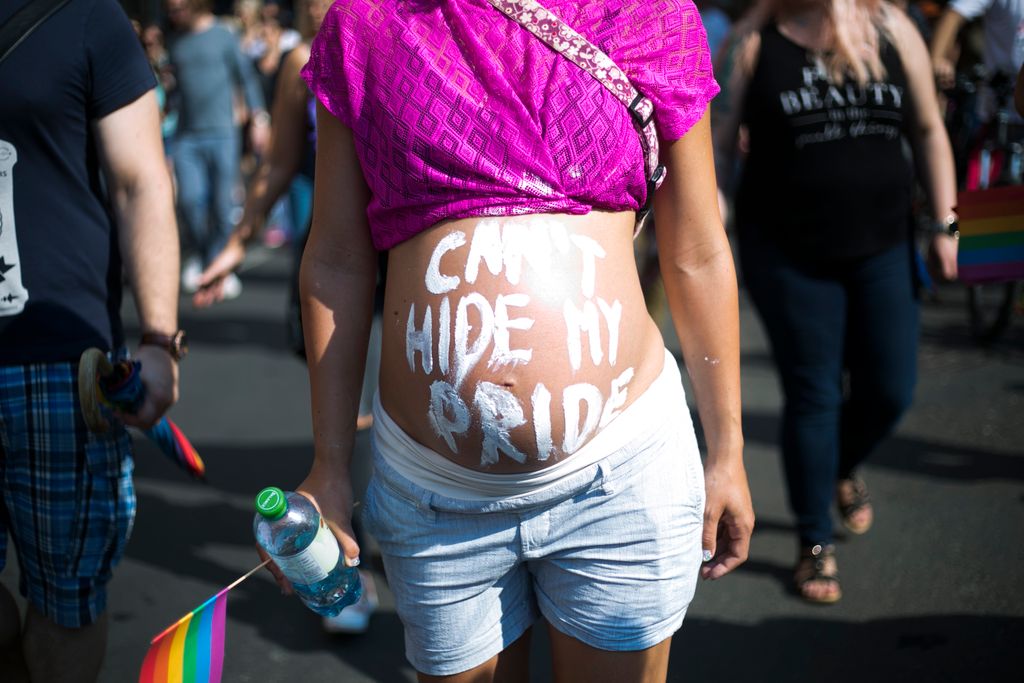 Résztvevők a Budapest Pride-on az LMBTQ-közösség fesztiválján  Fotó: Horváth Péter Gyula