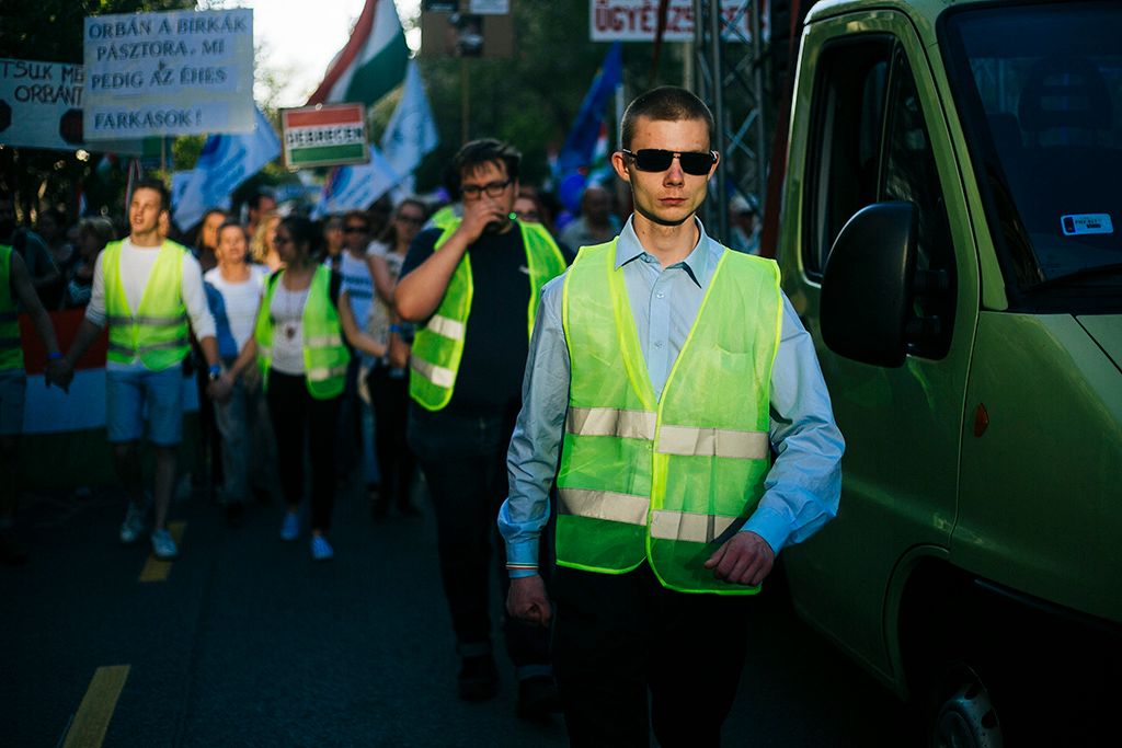 A választási eredménnyel elégedetlenek tüntetnek Budapesten 2.0 Mi vagyunk a többség - újabb tüntetés a demokráciáért! címmel meghirdetett demonstráció 2018. április 21-én. Fotó: Horváth Péter Gyula