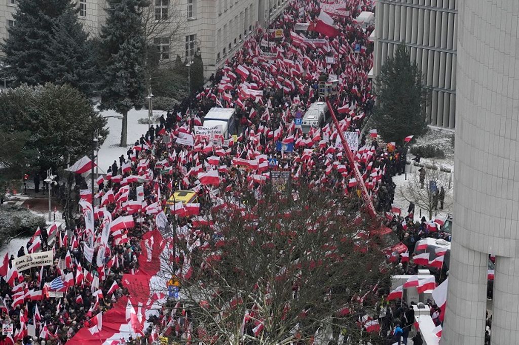 Ellenzéki tüntetés Lengyelországban