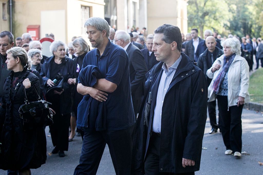 Végső búcsú kollégánktól, Máté T. Gyulától, a Fiumei Úti Sírkertben Fotó: Horváth Péter Gyula