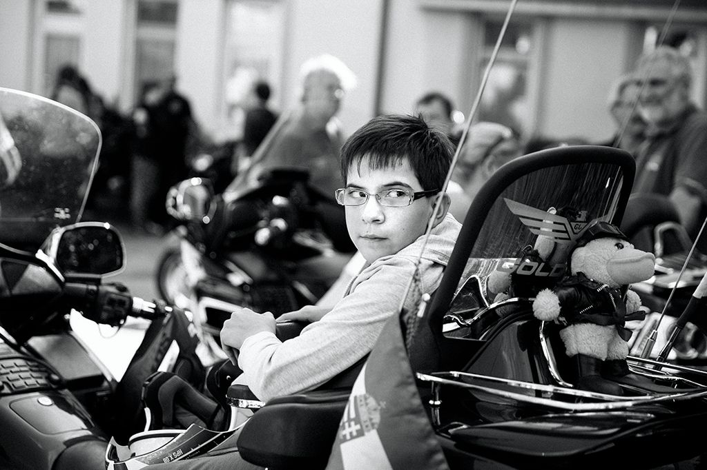 Résztvevők a Pető Intézet rendhagyó, motoros felvonulással egybekötött tanévnyitóján Fotó: Horváth Péter Gyula