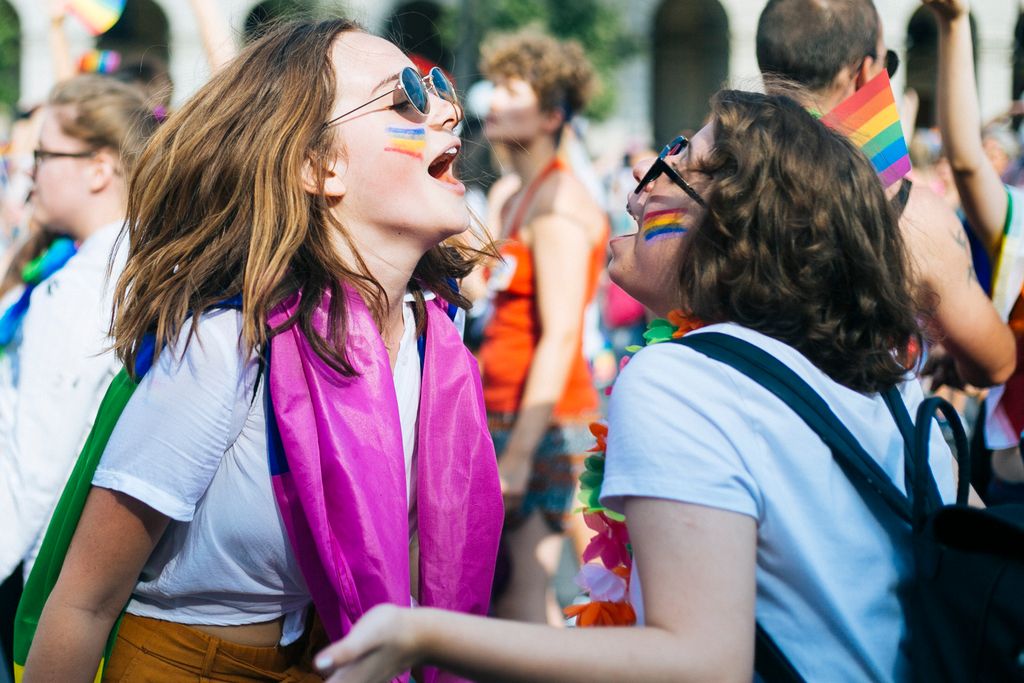 Résztvevők a Budapest Pride-on az LMBTQ-közösség fesztiválján  Fotó: Horváth Péter Gyula