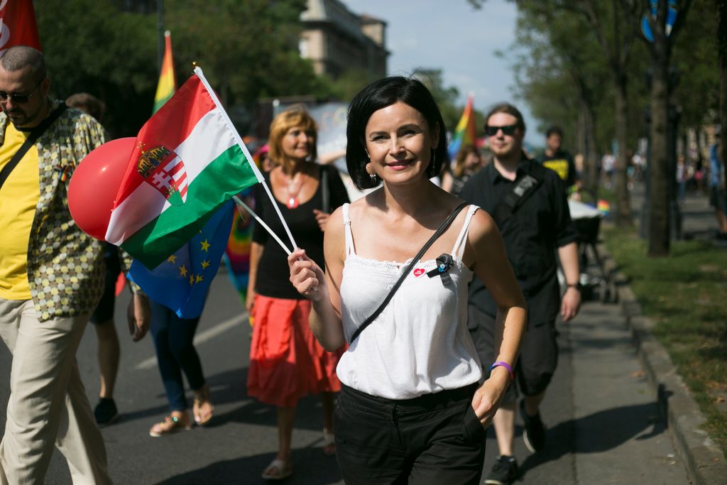 Résztvevők a Budapest Pride-on az LMBTQ-közösség fesztiválján  Fotó: Horváth Péter Gyula