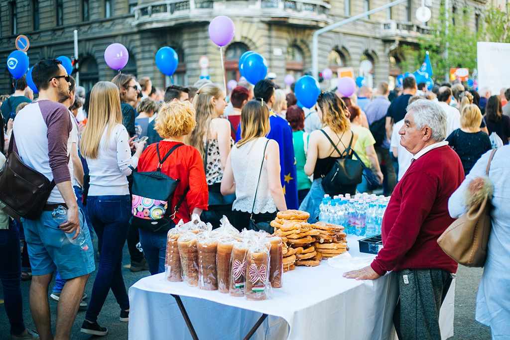 A választási eredménnyel elégedetlenek tüntetnek Budapesten 2.0 Mi vagyunk a többség - újabb tüntetés a demokráciáért! címmel meghirdetett demonstráció 2018. április 21-én. Fotó: Horváth Péter Gyula