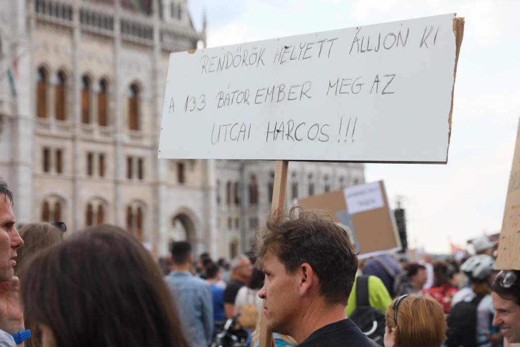 20230616 Tanár-diák tüntetés a státusztörvény ellen // Hatlaczki Balázs