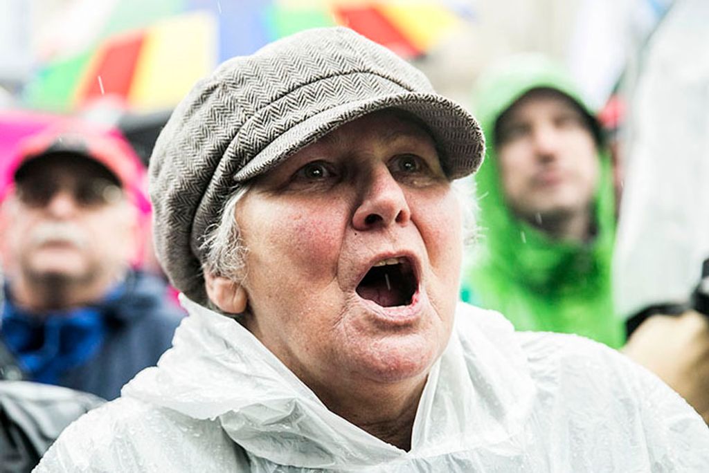 Parlament előtt tüntettek a tanárok 2016.02.13. foto:Horváth Péter Gyula